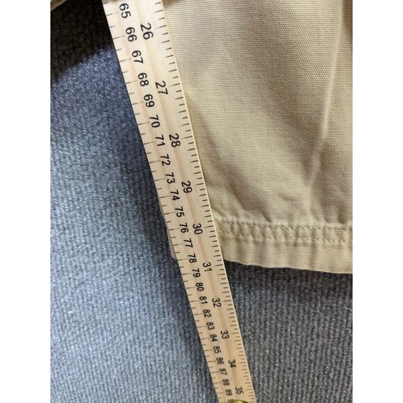 LL Bean Cargo Pants Mens 38x32 Khaki Tan Cotton Canvas Standard Fit - Picture 5 of 10